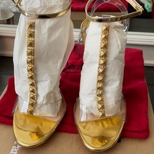Christian Louboutin Jamais/Gold(Worn once)